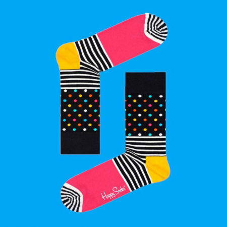 Sosete Happy Socks cu dungi si buline [2]