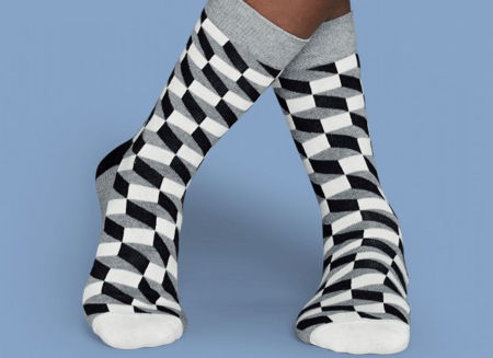 Cadouri Femei - Sosete monocrome optice