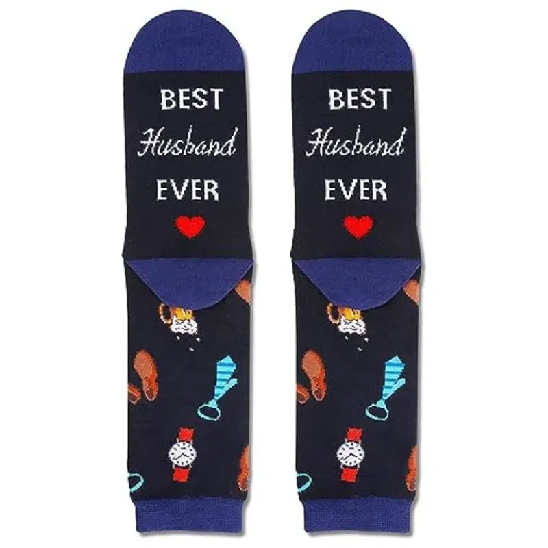 Sosete vesele pentru sot Best Husband EVER [3]