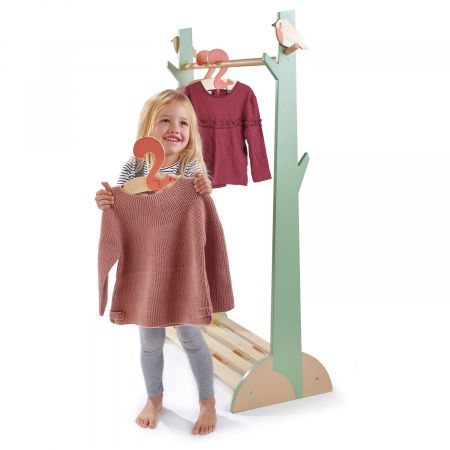 Stand haine copii, din lemn premium, cu umerase vesele [1]