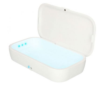 Sterilizator UV caseta alba cu incarcator wireless [3]