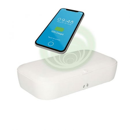 Sterilizator UV caseta alba cu incarcator wireless [2]