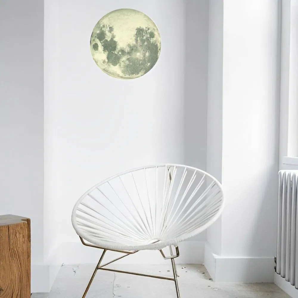 Cadouri pentru Iubita - Sticker decorativ Luna-n Casa, Editie fosforescenta