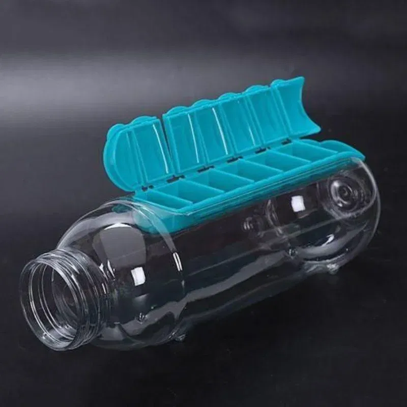 Sticla de apa multifunctionala cu compartiment pentru pastile [3]