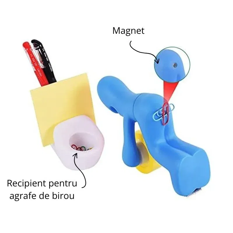 Suport amuzant de birou Omulet pe tron [6]