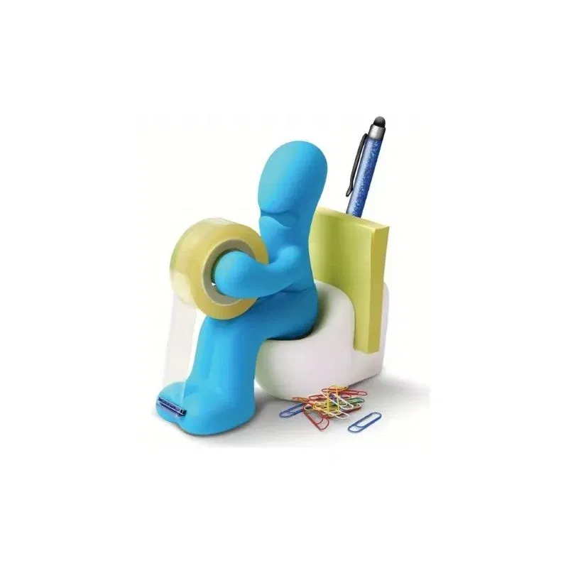 Suport amuzant de birou Omulet pe tron [4]