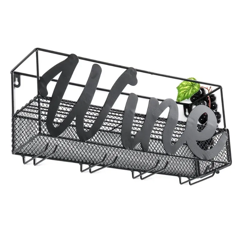 Suport de vin suspedat pentru sticle si pahare [4]