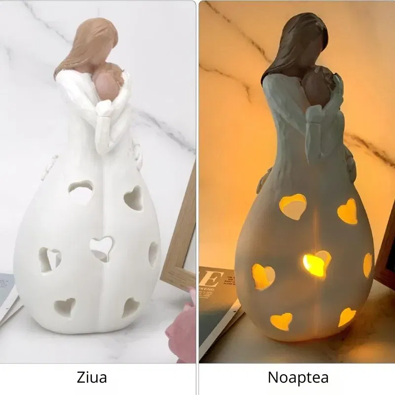 Suport decorativ lumanari Mama si fiica [3]