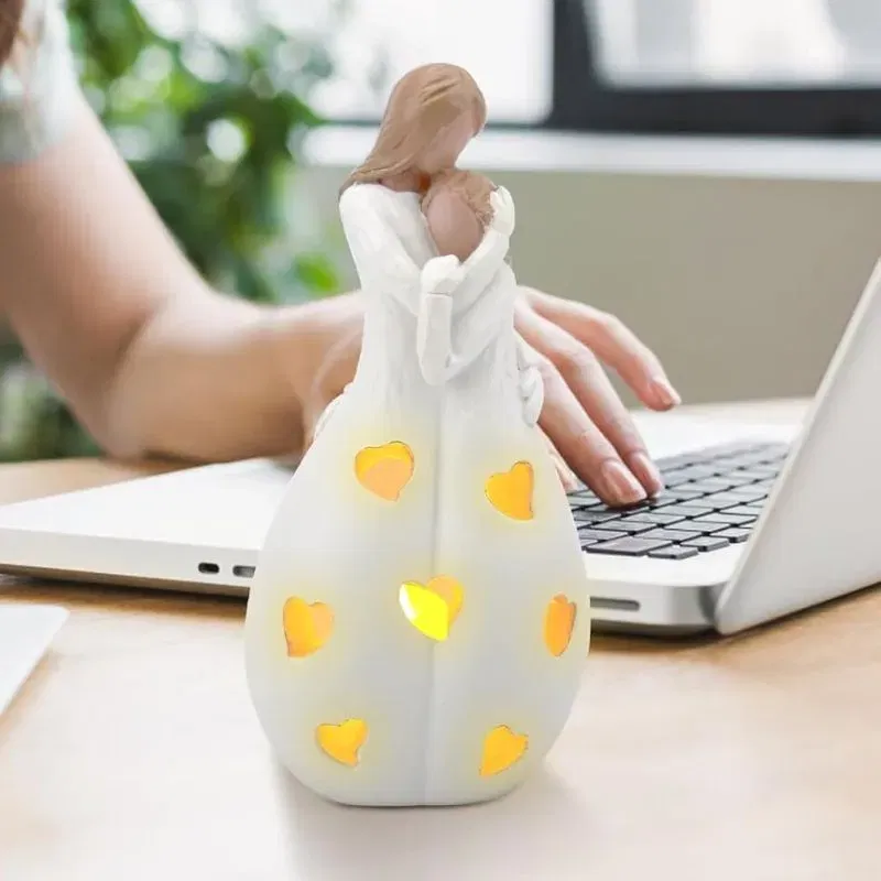 Suport decorativ lumanari Mama si fiica [4]