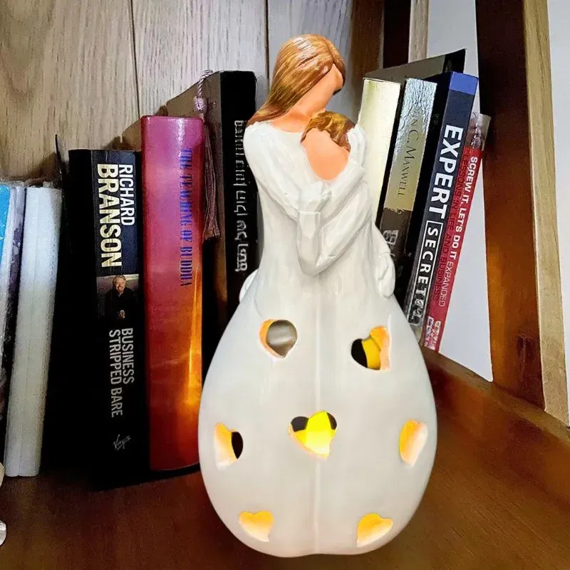 Suport decorativ lumanari Mama si fiica [2]