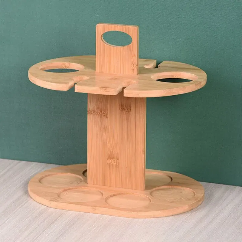 Suport din lemn pentru sticle si pahare de vin [3]