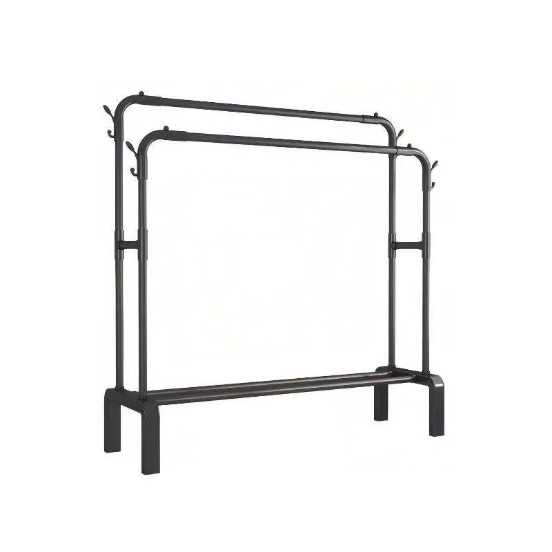 Suport haine cu doua bare si etajera pentru incaltaminte [3]