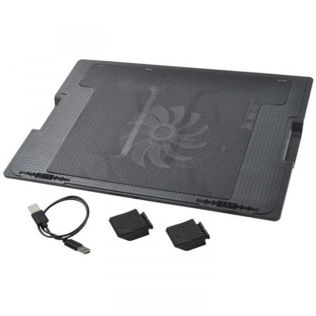 Suport laptop reglabil cu ventilator de racire LED [5]