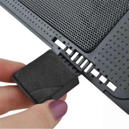 Suport laptop reglabil cu ventilator de racire LED [4]