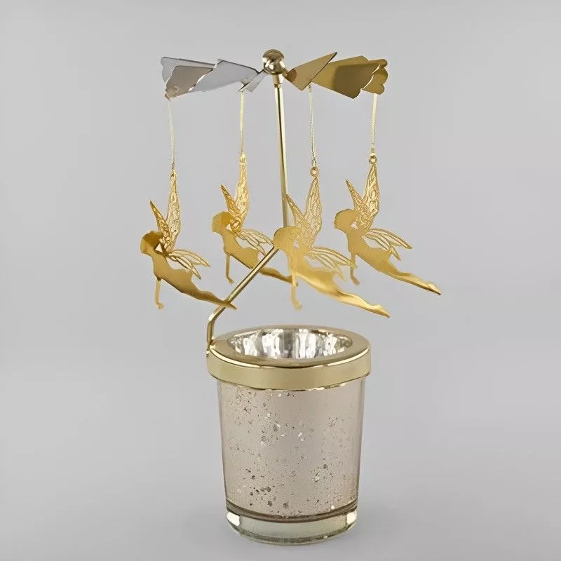 Suport lumanare decorativa Caruselul rotativ cu zane [13]