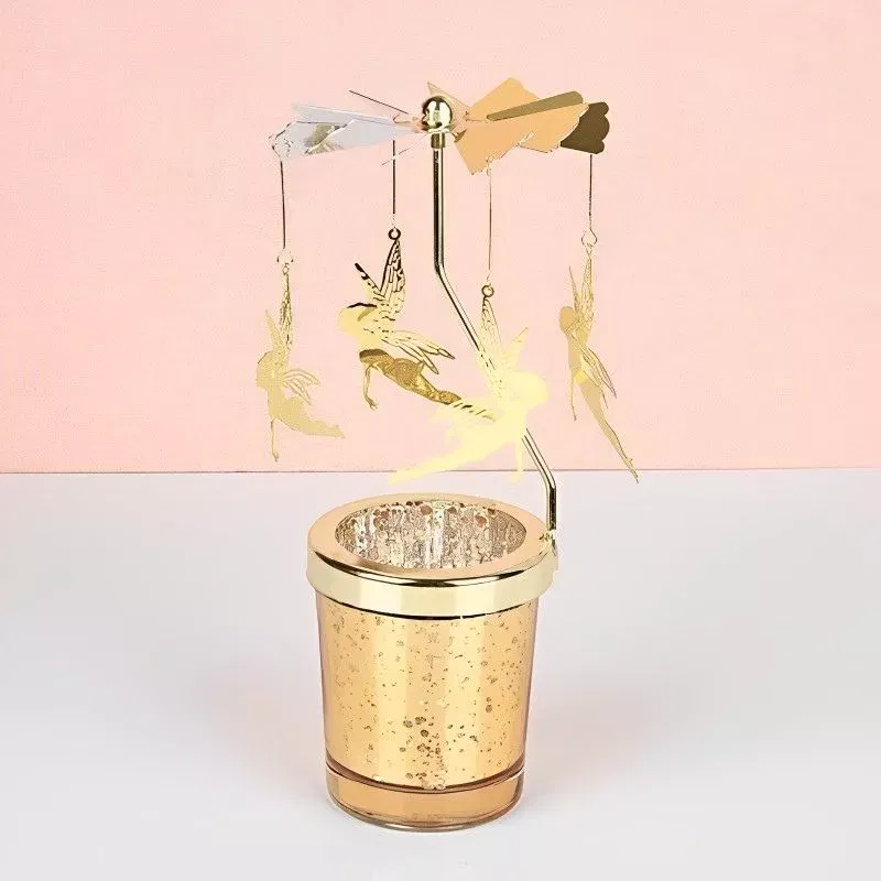 Suport lumanare decorativa Caruselul rotativ cu zane [9]