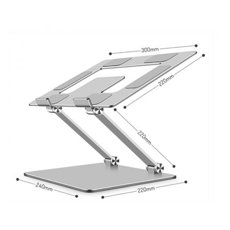 Suport masuta laptop pliabil si reglabil, din aluminiu [4]