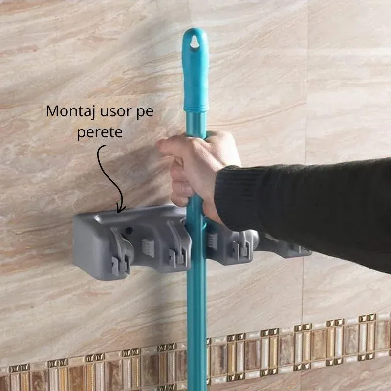 Suport mop si matura cu montare pe perete [4]