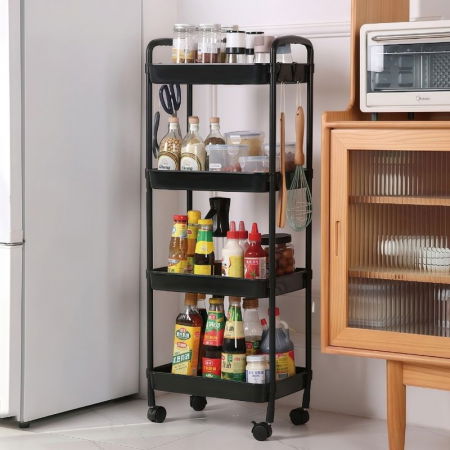 Cele mai noi - Suport pe roti multifunctional cu 4 polite