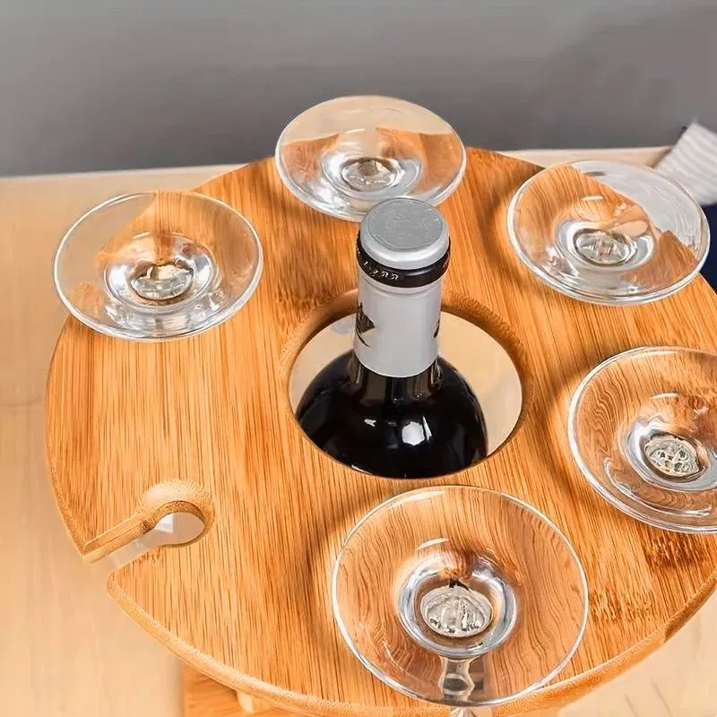 Suport pentru o sticla si 6 pahare de vin [2]