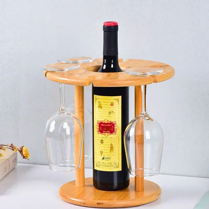 Suport pentru o sticla si 6 pahare de vin [4]