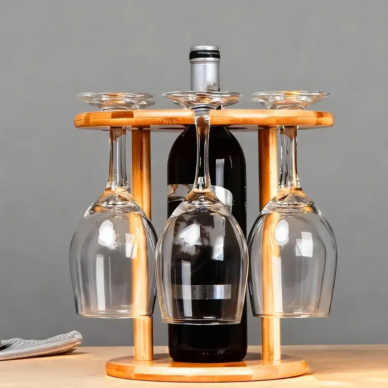 Petrecere - Suport pentru o sticla si 6 pahare de vin