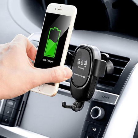 Cadouri pentru Tati - Suport telefon auto cu incarcator wireless Smarty Holder