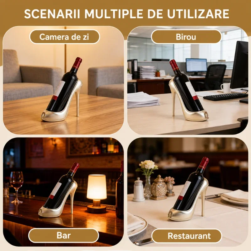 Suport Vin Diva Heel Champagne [7]