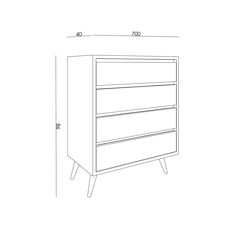 Comoda Suvera, efect marmura, 4 sertare, rafturi, moderna [3]