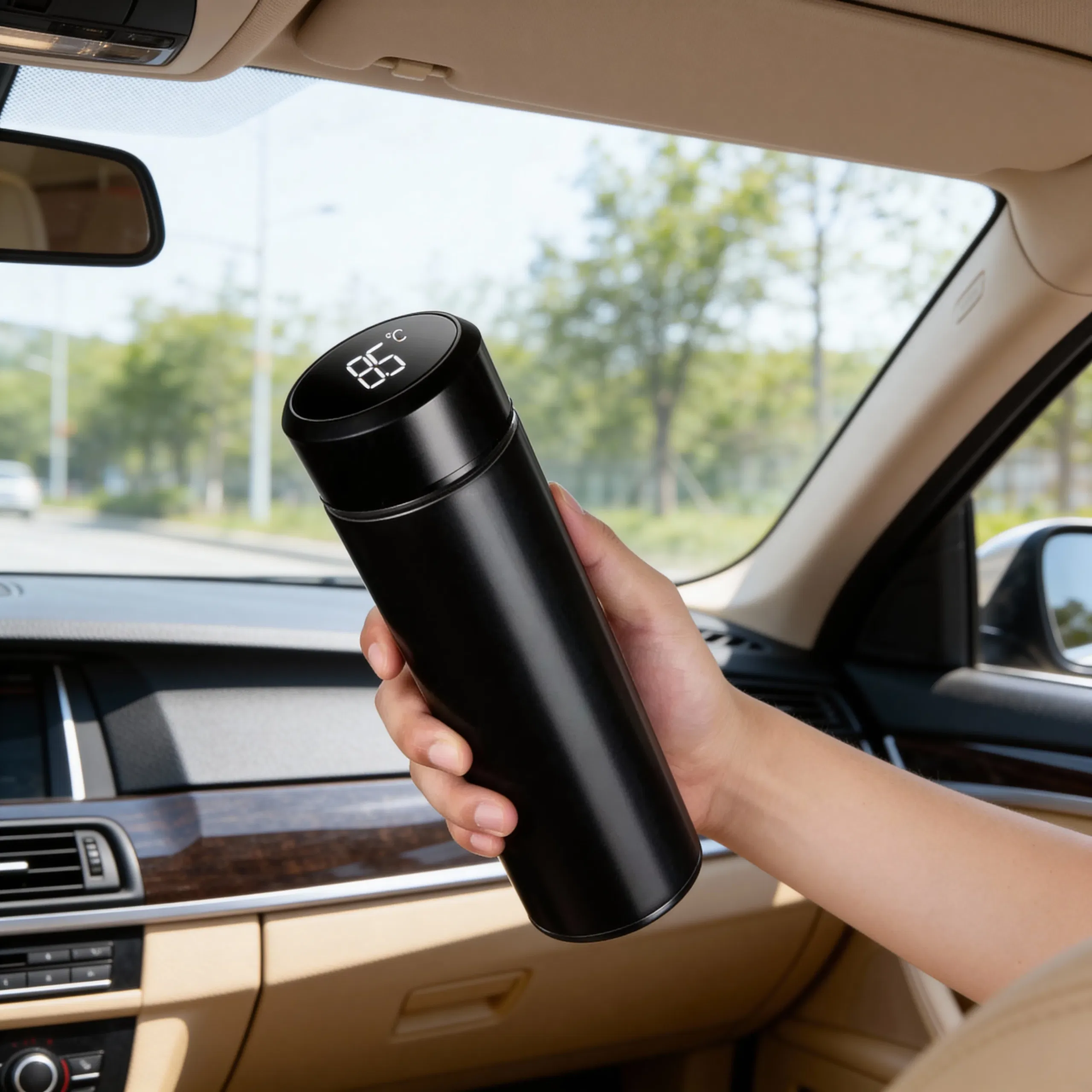 Cadouri pentru Iubit - Termos smart cu afisaj pentru temperatura