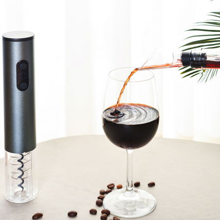 Tirbuson electric cu accesorii vin, set cadou 4 piese [6]
