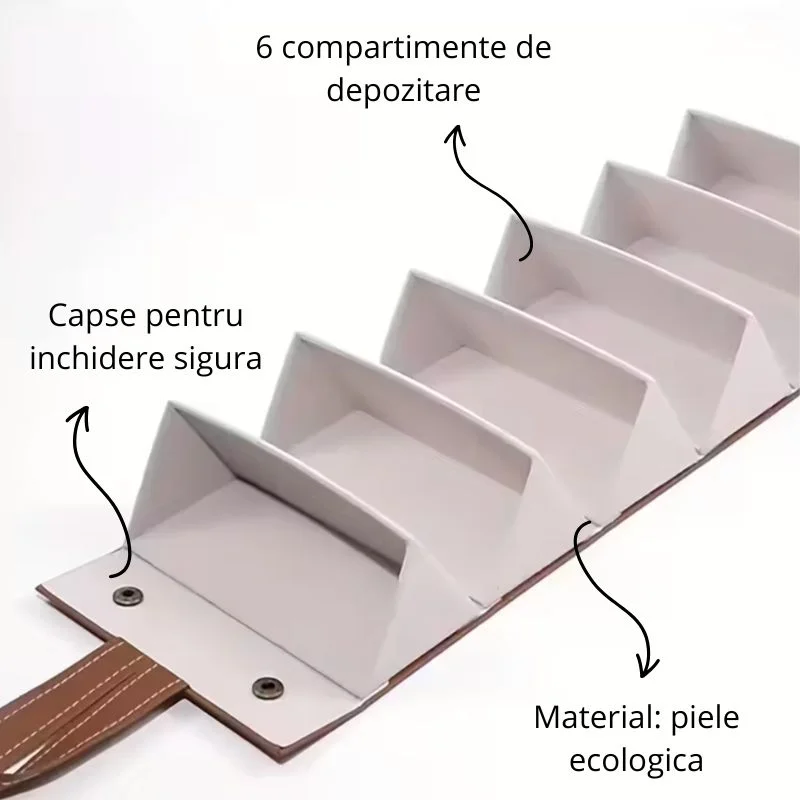 Toc pentru ochelari multifunctional, cu 6 compartimente [7]