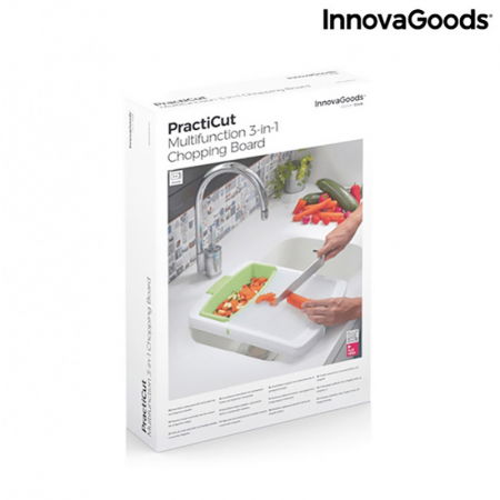 Tocator PractiCut cu tavita, recipient, strecuratoare [8]