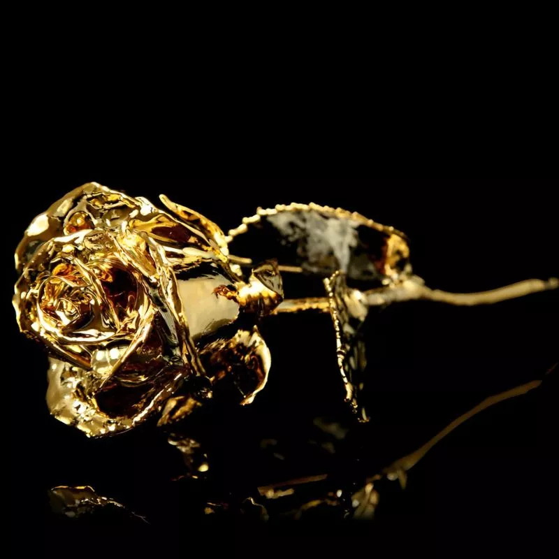 Trandafir placat cu aur de 24K [4]