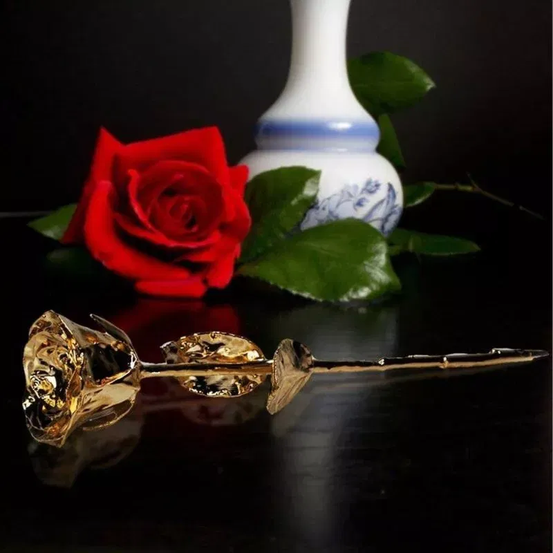 Trandafir placat cu aur de 24K [2]