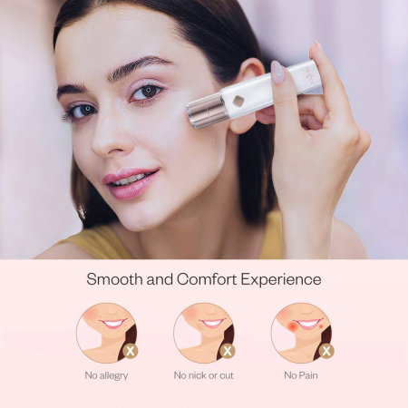 Trimmer facial femei Anjou AJ-PCA022, Lumina LED [1]