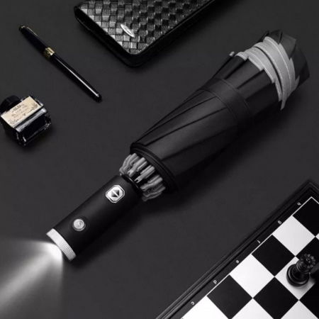 Umbrela cu lanterna si banda reflectorizanta [2]