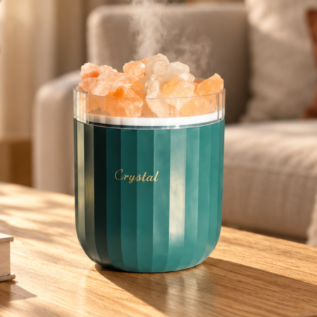 Reduceri - Umidificator portabil cu pietre de sare AromaCrystal