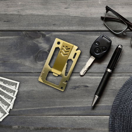 Cadouri pentru Tati - Unealta multifunctionala de buzunar 10 in 1, Money Clip