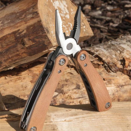 Cadouri pentru Sot - Unealta multifunctionala de buzunar 13 in 1, Wood