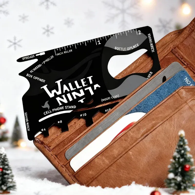 Cadouri pentru Sot - Wallet Ninja – Unealta Multifunctionala 18 Functii Care Incape in Portofel