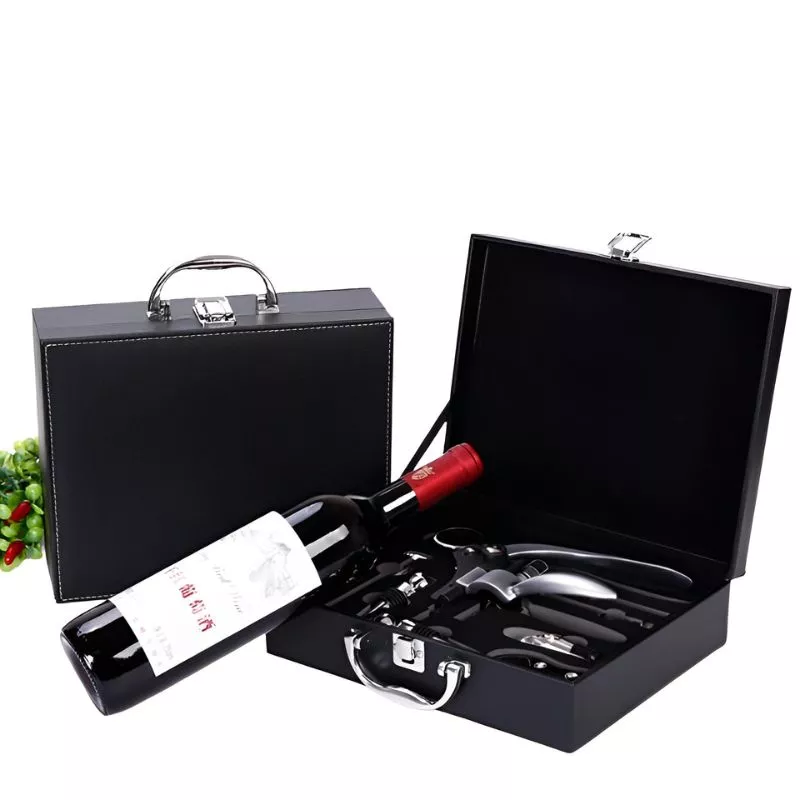 Valiza Deluxe cu accesorii de vin Premium set 9 piese [19]