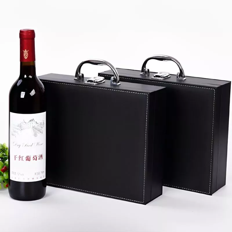 Valiza Deluxe cu accesorii de vin Premium set 9 piese [18]