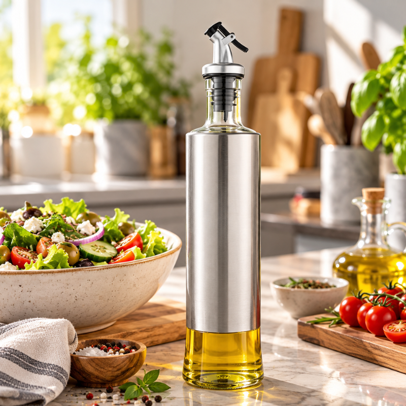 Dispenser pentru ulei 500 ml Argintiu