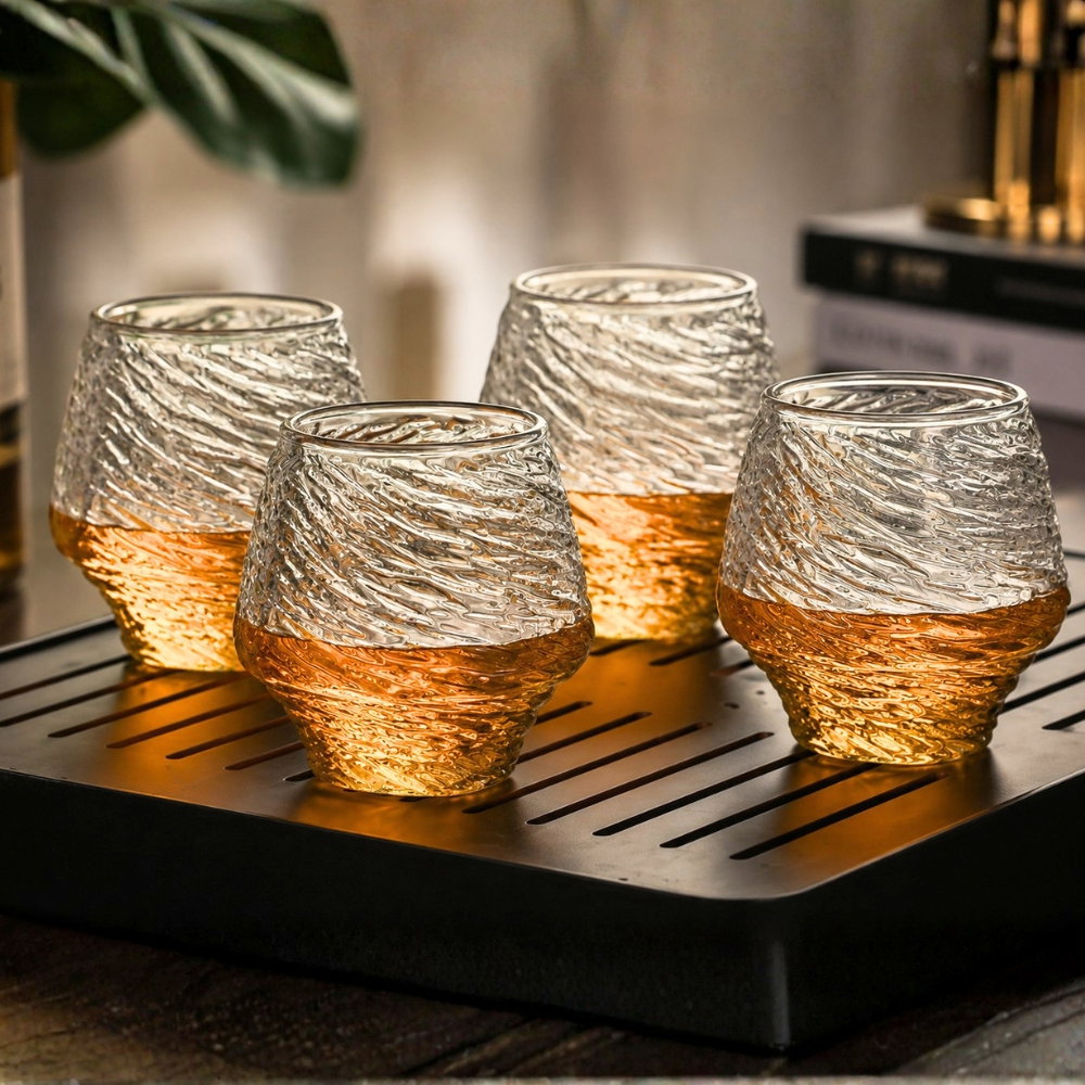 Set 4 pahare whiskey Twisted