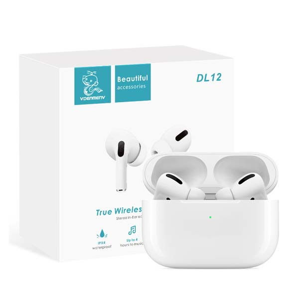 Casca Bluethoot TWS BT 5.0 White Denmen [2]