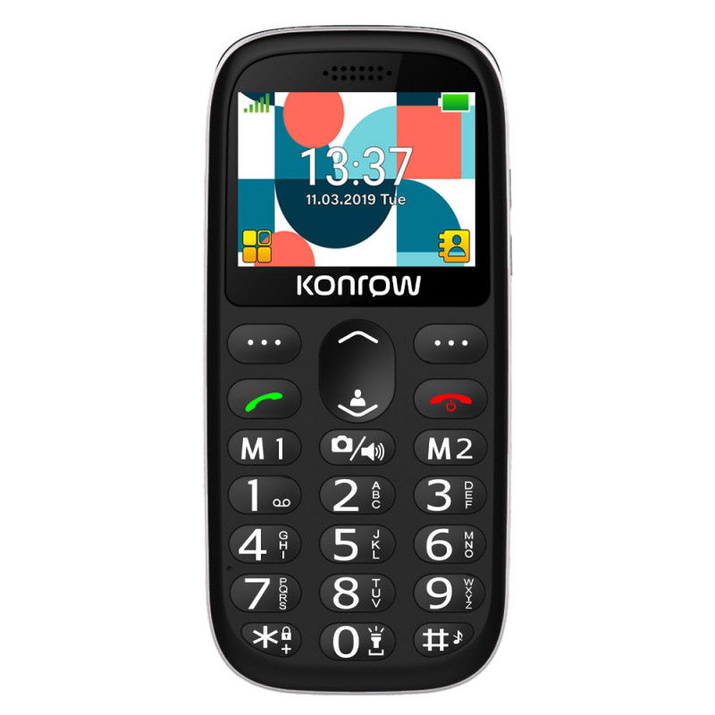 Telefon Konrow 231 ,Display mare 2.31", cu doc incarcare, 2G / Telefon cu taste butoane / Telefon batrani [5]