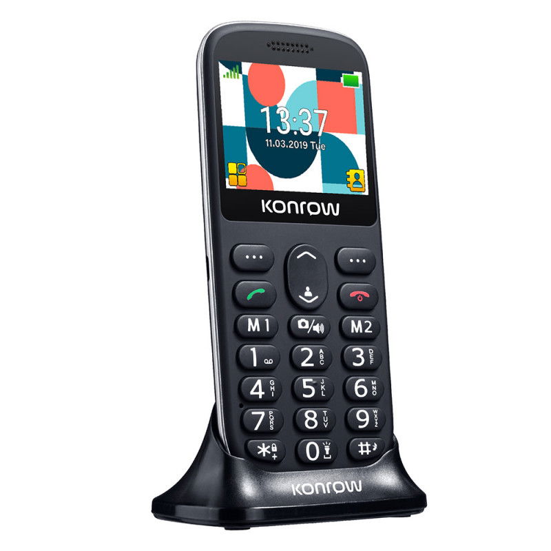 Telefon Konrow 231 ,Display mare 2.31", cu doc incarcare, 2G / Telefon cu taste butoane / Telefon batrani [3]