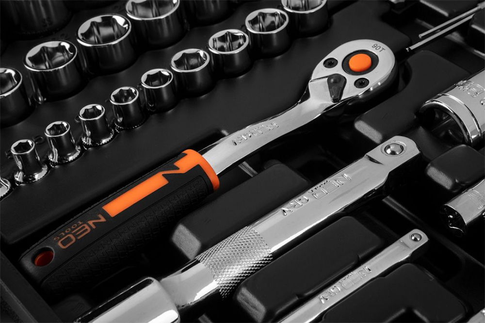 Trusa Chei 58 piese 1/2" multifuncționale, Tubulare, CrV/  Set de chei tubulare 58 piese [5]