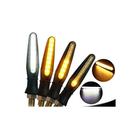 Accesorii atv - Bec Led Banda semnalizare cu Lumina pozitie alba , Semnalizari atv / canam / polaris / cfmoto